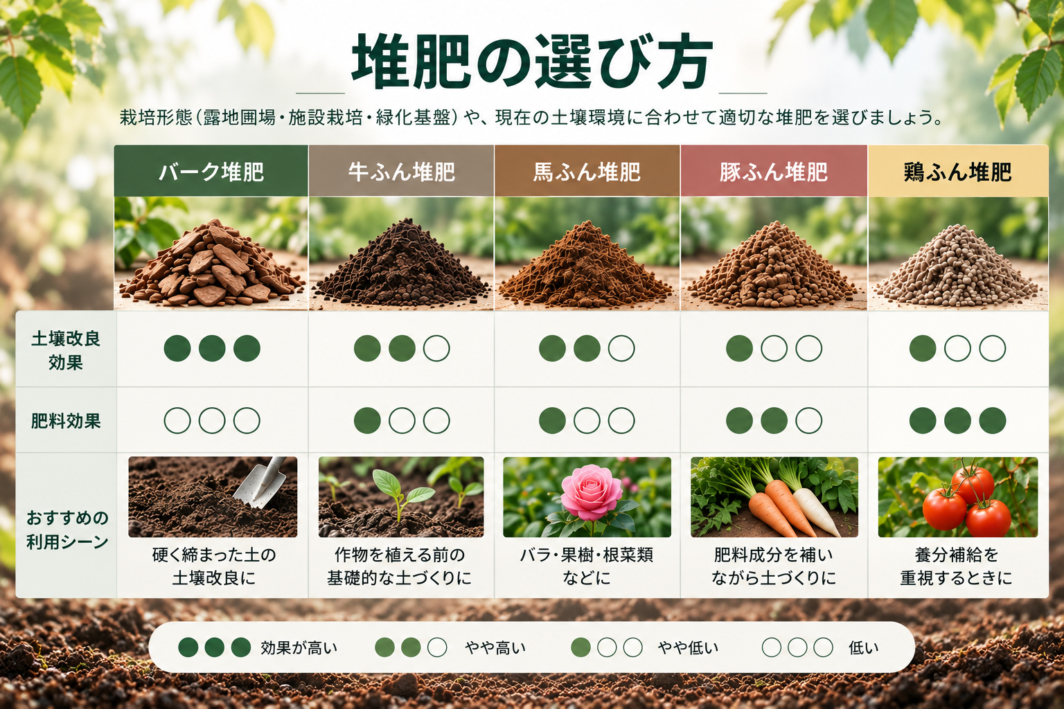 堆肥の選び方